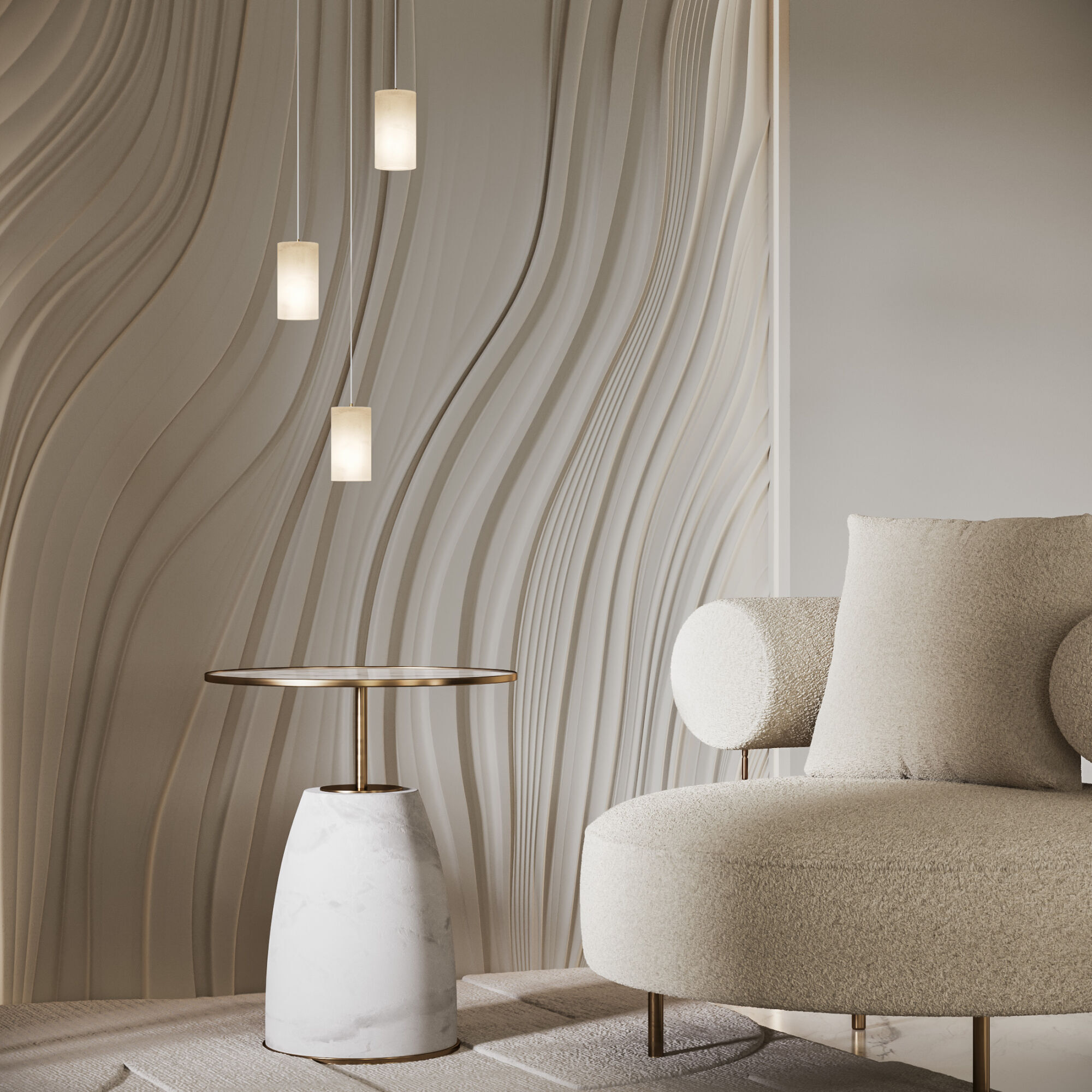 Eurosvet 304052 алебастр / латунь