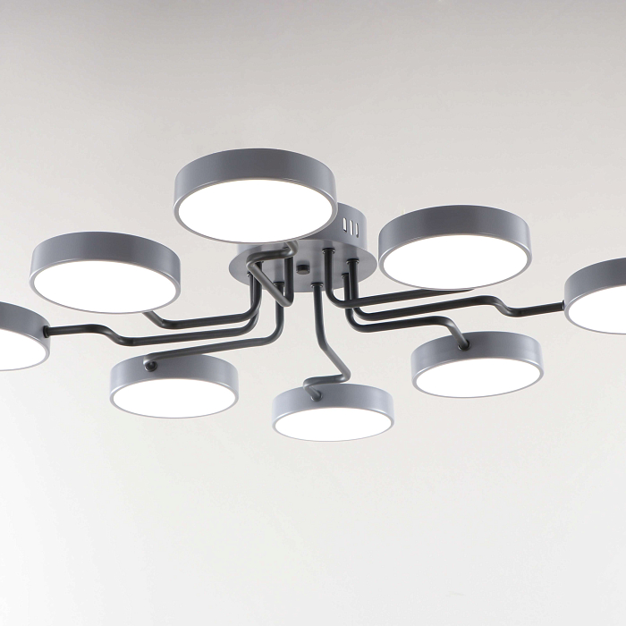 Люстра NewRgy 18054STD/8 GY+BK