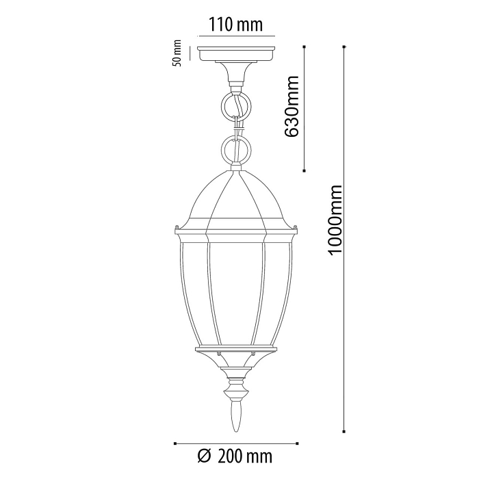Люстра подвесной De Markt 804010801